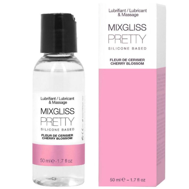 MIXGLISS - LUBRIFICANTE DE SILICONE PRETTY FLOR DE CEREJEIRA 50 ML
