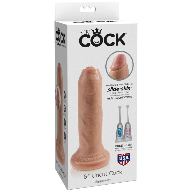 KING COCK - DILDO REALISTA SEM CORTES 15 CM