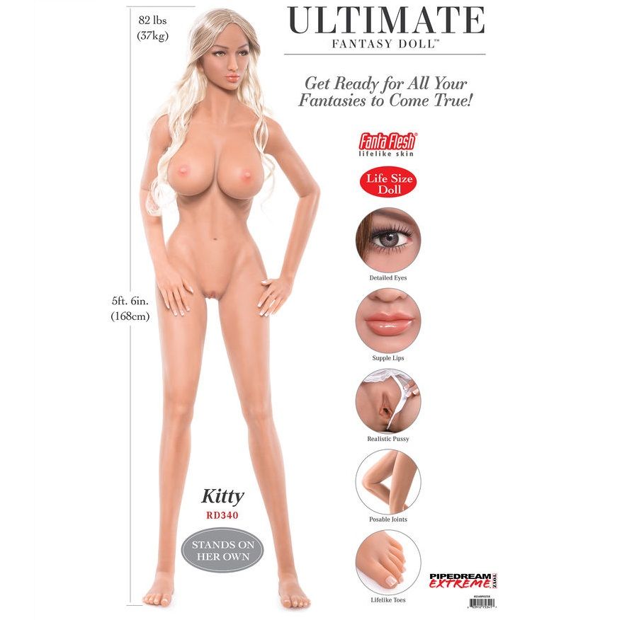 EXTREME TOYZ - PIPEDREAM EXTREME ULTIMATE FANTASY MUÑECAS KITTY 168 CM