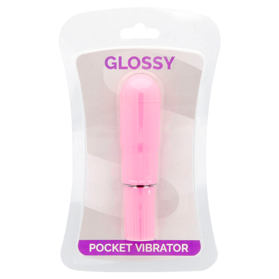 GLOSSY - VIBRADOR DE BOLSO ROSA PROFUNDO