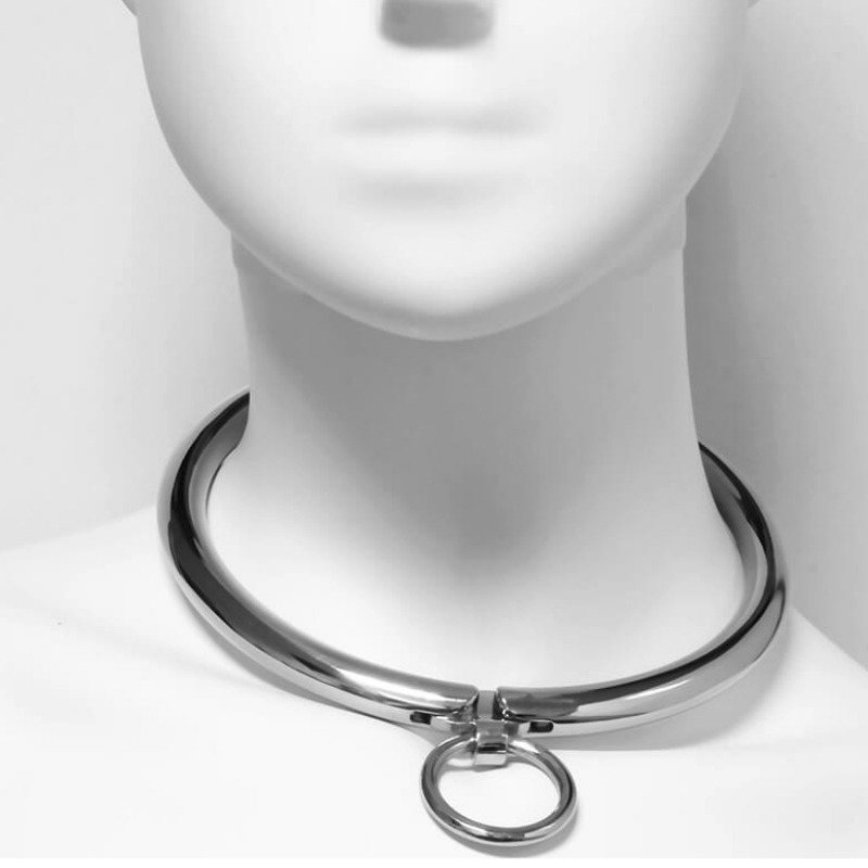 METAL HARD - COLAR DE METAL COM FECHO COMBINADO 13,5 CM