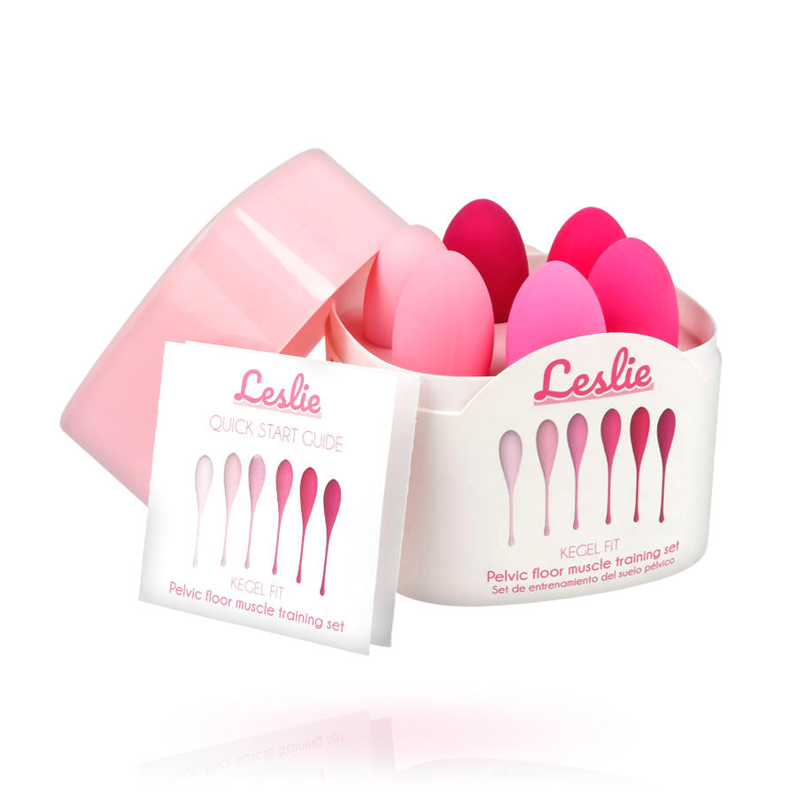 LESLIE - SET DE ENTRENAMIENTO DE MÚSCULOS PÉLVICOS KEGEL FIT 6 PESAS
