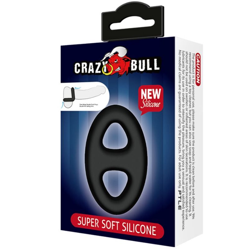 CRAZY BULL - ANEL DUPLO DE SILICONE SUPER MACIO