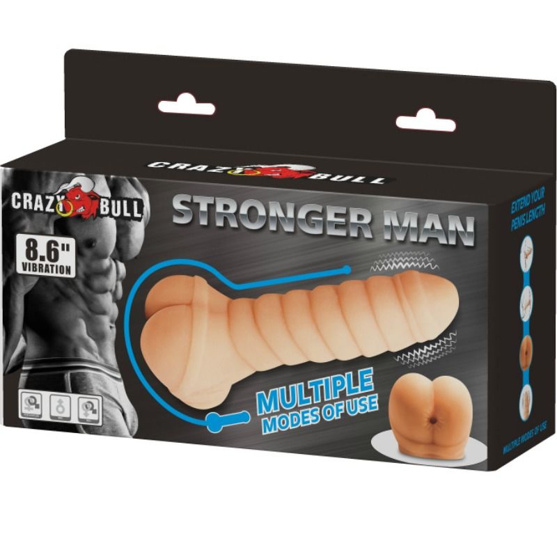 CRAZY BULL - PÊNIS MULTIFUNCIONAL 21,8 CM