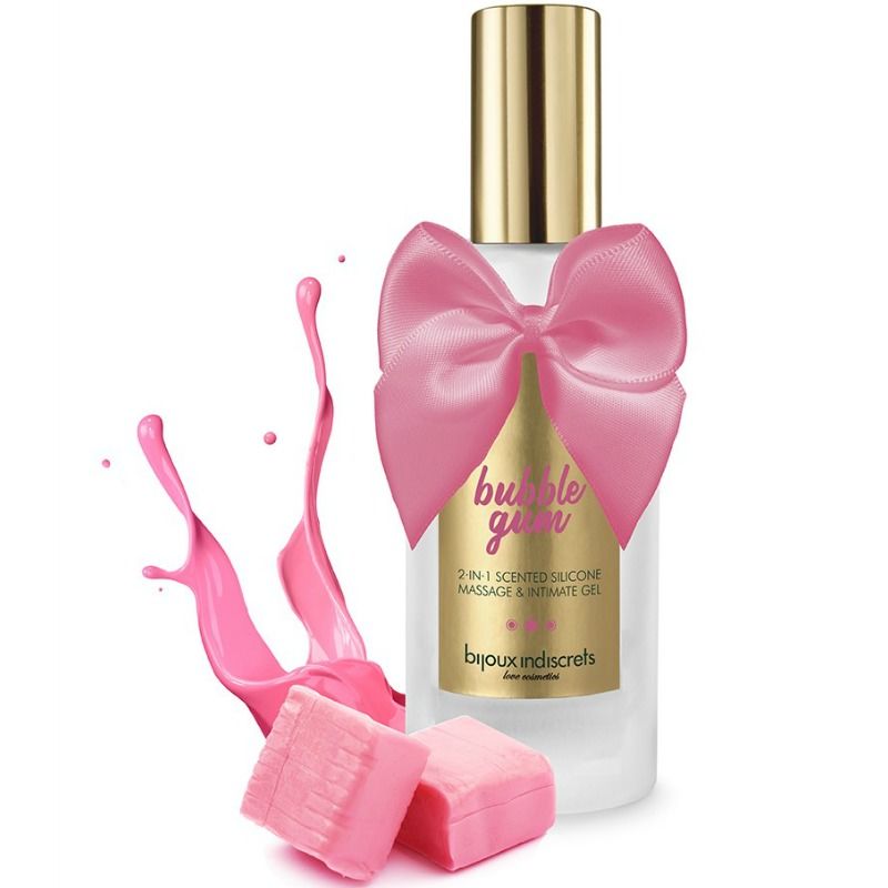 BIJOUX - GEL DE CHICLETE 2 EM 1 SILICONE MORANGO 100 ML