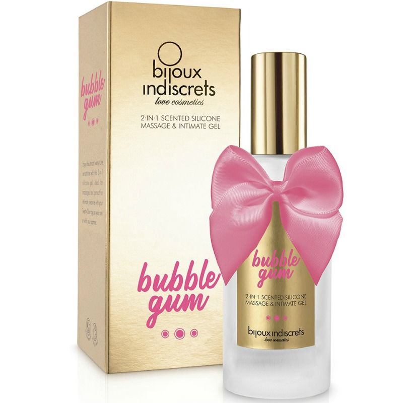 BIJOUX - GEL DE CHICLETE 2 EM 1 SILICONE MORANGO 100 ML