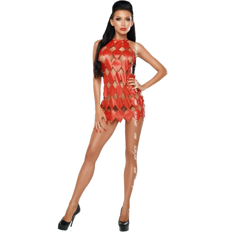 ME-SEDUCE - VESTIDO GWEN COSTAS NUA VERMELHO G/GG