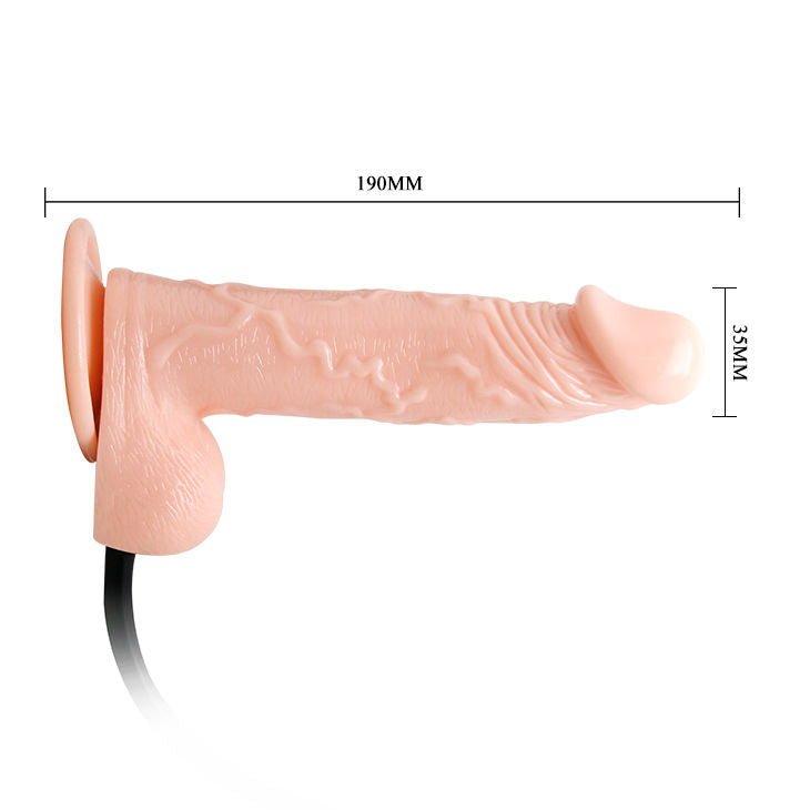 BAILE - DILDO REALÍSTICO INFLÁVEL E VIBRATÓRIO