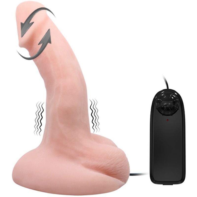 BAILE - DILDO ARBITRARIO COM FUNÇÃO DE VIBRAÇÃO E ROTAÇÃO