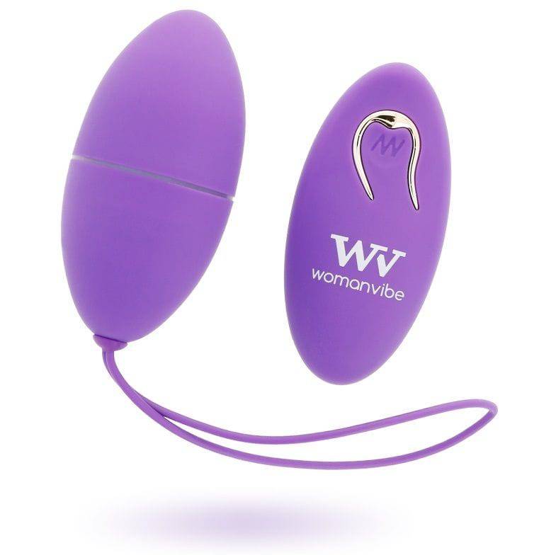 WOMANVIBE - ALSAN EGG CONTROLE REMOTO PRETO SILICONE ROXO - Toys "n" Us