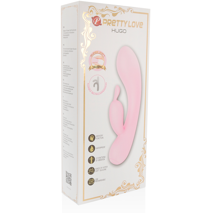 PRETTY LOVE - VIBRADOR INTELIGENTE HUGO RABBIT COM ORELHAS