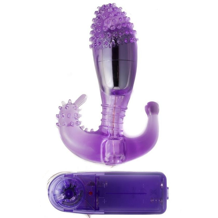 BAILE - ESTIMULADOR VAGINAL E ANAL LILÁS COM VIBRAÇÃO