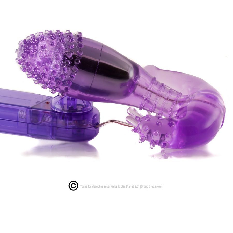 BAILE - ESTIMULADOR VAGINAL E ANAL LILÁS COM VIBRAÇÃO