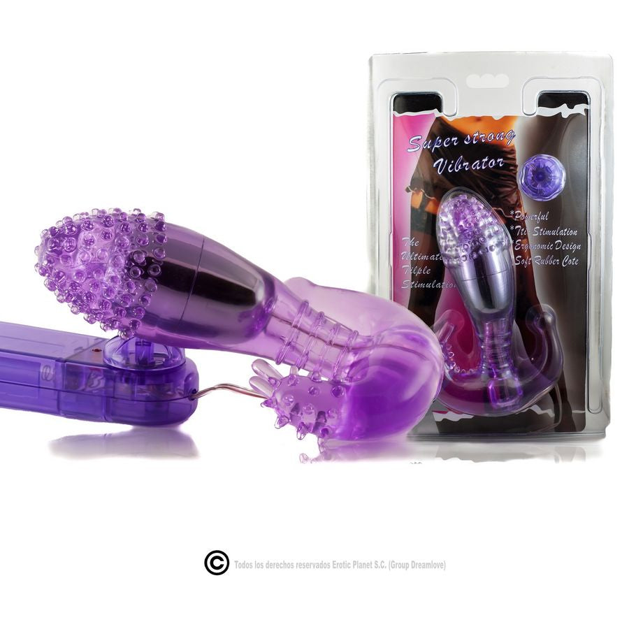 BAILE - ESTIMULADOR VAGINAL E ANAL LILÁS COM VIBRAÇÃO