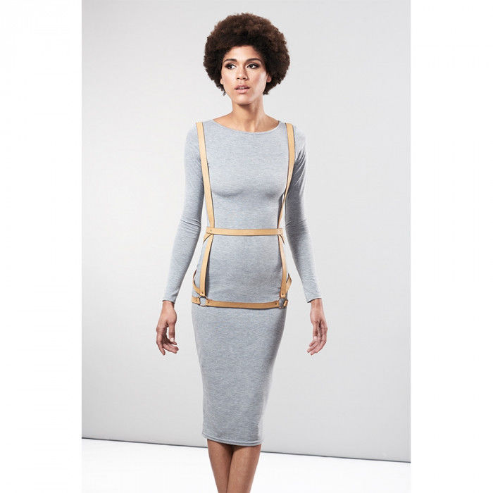 BIJOUX - INDISCRETS LABERINTO ARNÉS VESTIDO FORMA MARRÓN
