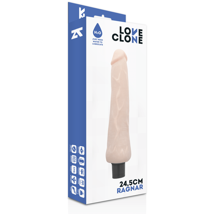 LOVECLONE - RAGNAR VIBRADOR AUTOLUBRICANTE 24,5 CM -O- 3,5 CM
