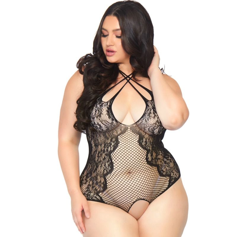 LEG AVENUE - TEDDY SIN ENTREPIERNA 1X-2X