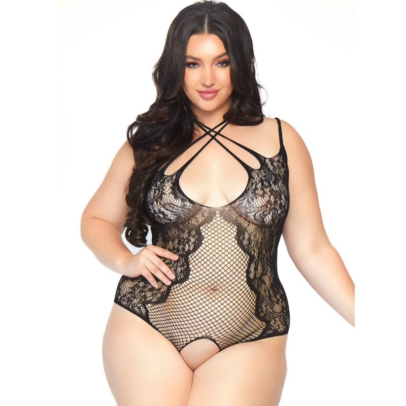 LEG AVENUE - TEDDY SIN ENTREPIERNA 1X-2X