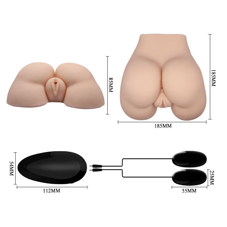 CRAZY BULL - VAGINA E ÂNUS REALISTAS COM POSIÇÃO DE VIBRAÇÃO 5