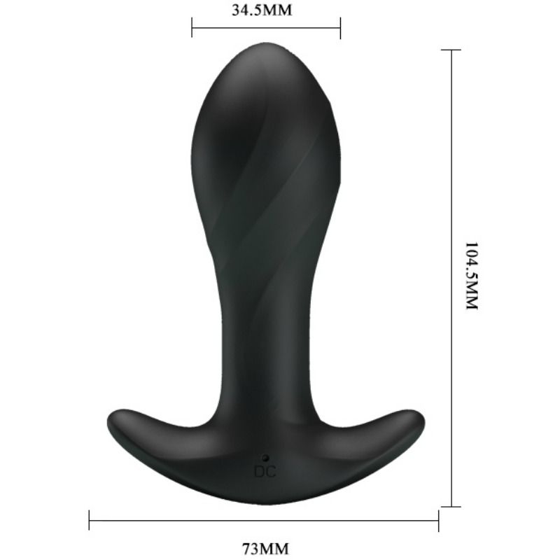 PRETTY LOVE - VIBRADOR ANAL PRETO