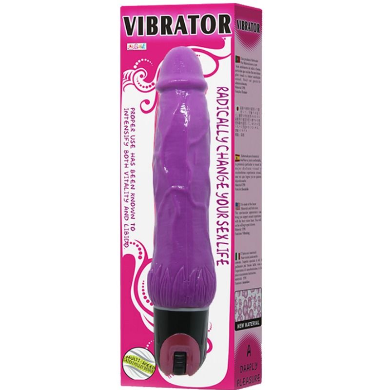 BAILE - DAAPLY PLEASURE VIBRADOR MULTISPEED ROXO