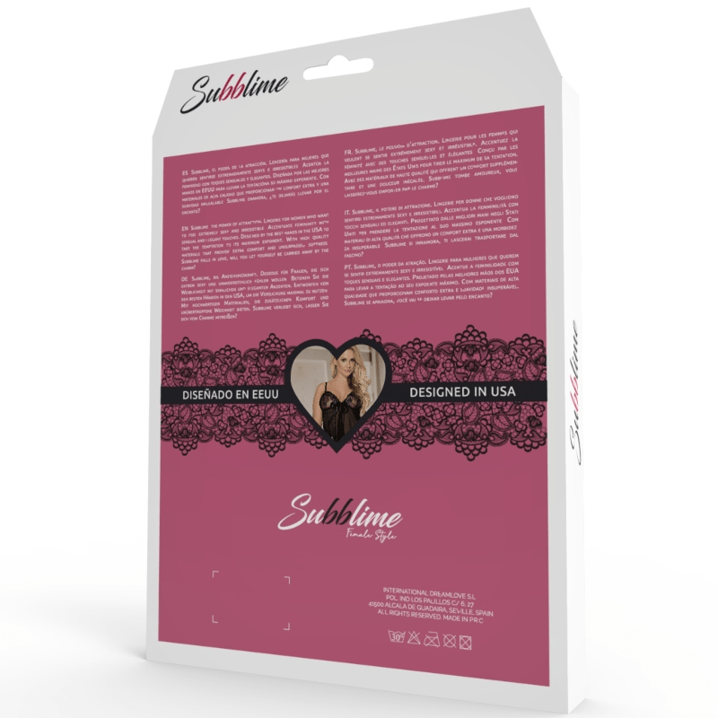 SUBBLIME - CORSET DE ALÇAS CRUZADAS FETICHE L/XL
