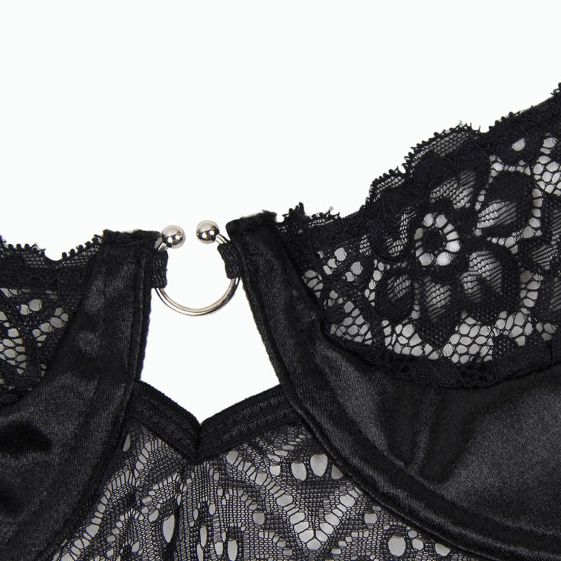 SUBBLIME - CORSET CORSET E CINTO PRETO L/XL