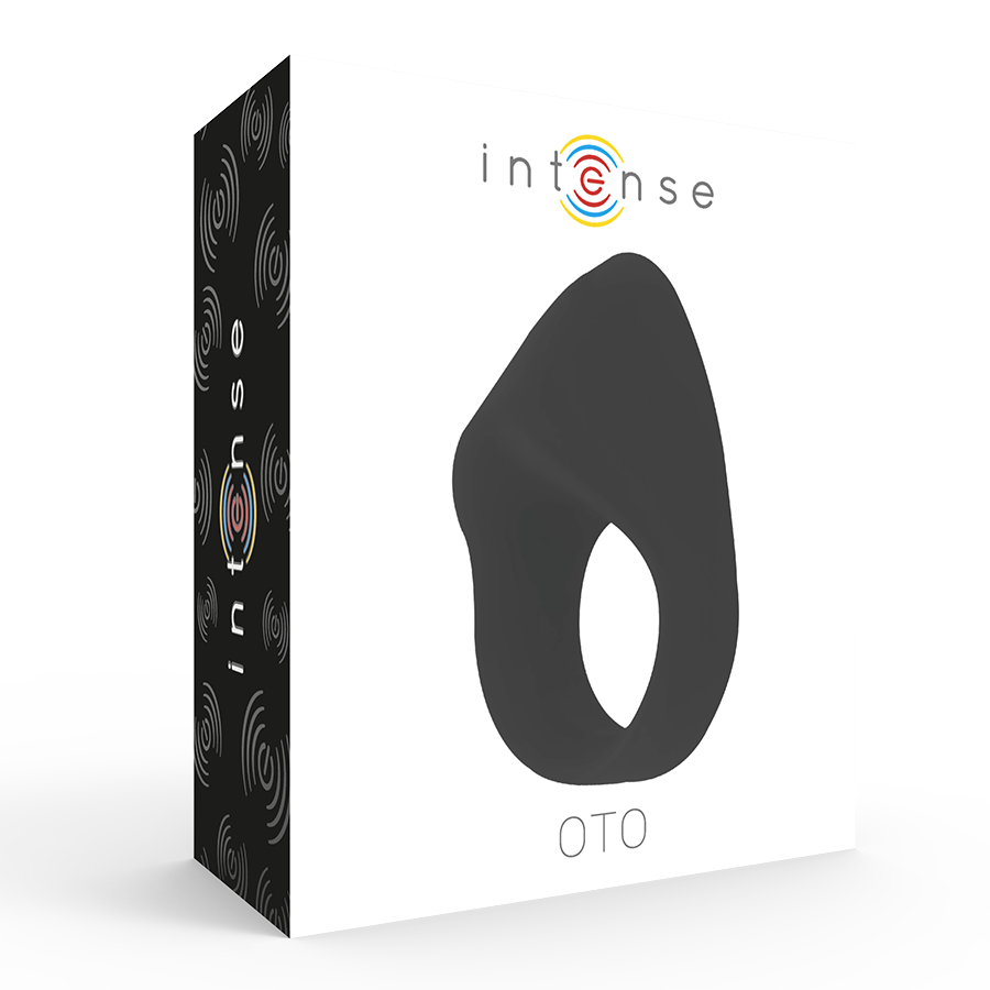 INTENSO - ANEL VIBRADOR RECARREGÁVEL OTO PRETO