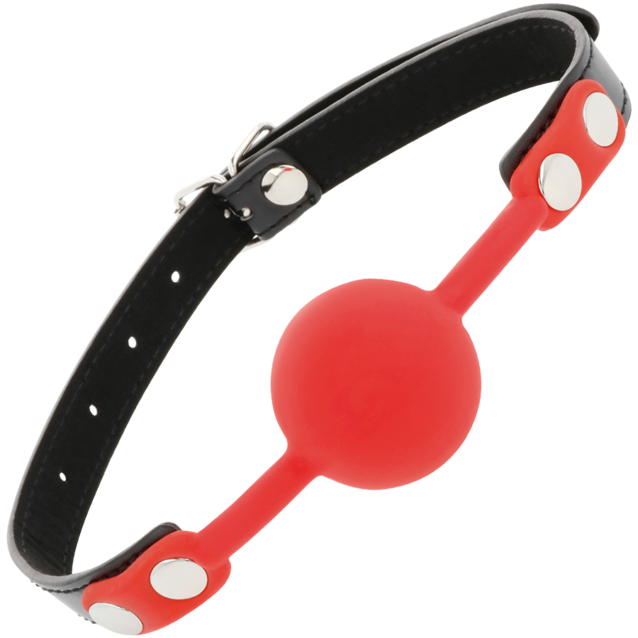 ESCURIDÃO - MORDAÇA DE SILICONE VERMELHO