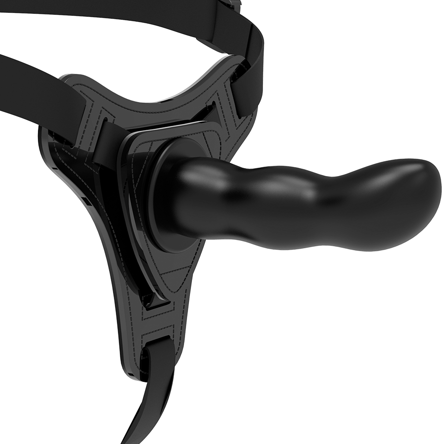 ARREIO FETICHE SUBMISSIVO - SILICONE PRETO PONTO G 16 CM