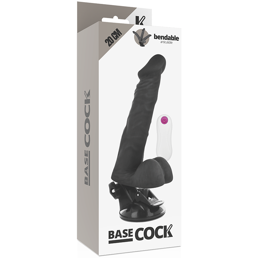BASECOCK - CONTROLE REMOTO ARTICULÁVEL REALISTA PRETO 20 CM -O- 4,5 CM