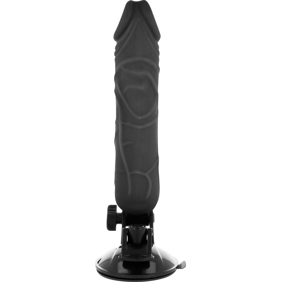 BASECOCK - VIBRADOR REALISTA CONTROLE REMOTO PRETO 20 CM -O- 4 CM