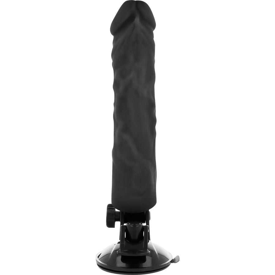 BASECOCK - VIBRADOR REALISTA CONTROLE REMOTO PRETO 21 CM -O- 4 CM