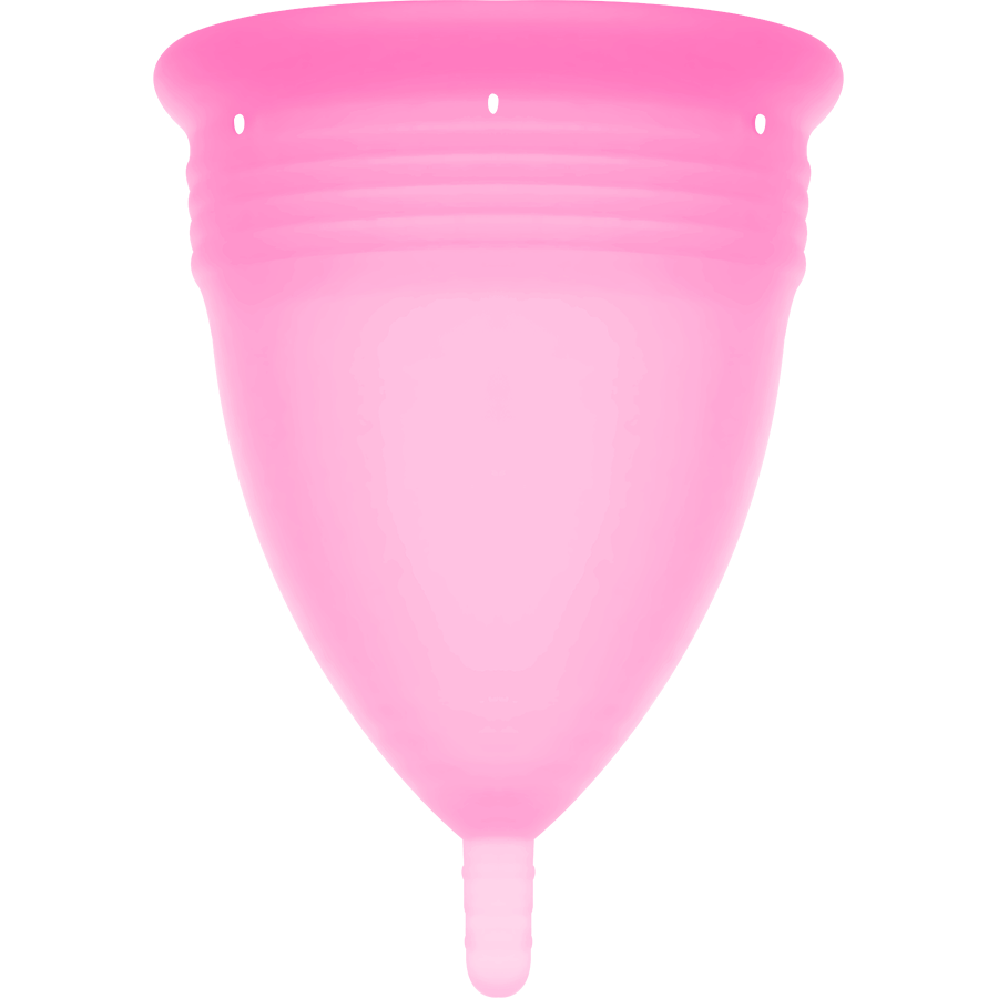 STERCUP - COPO MENSTRUAL DE SILICONE FDA ROSA - TAMANHO L