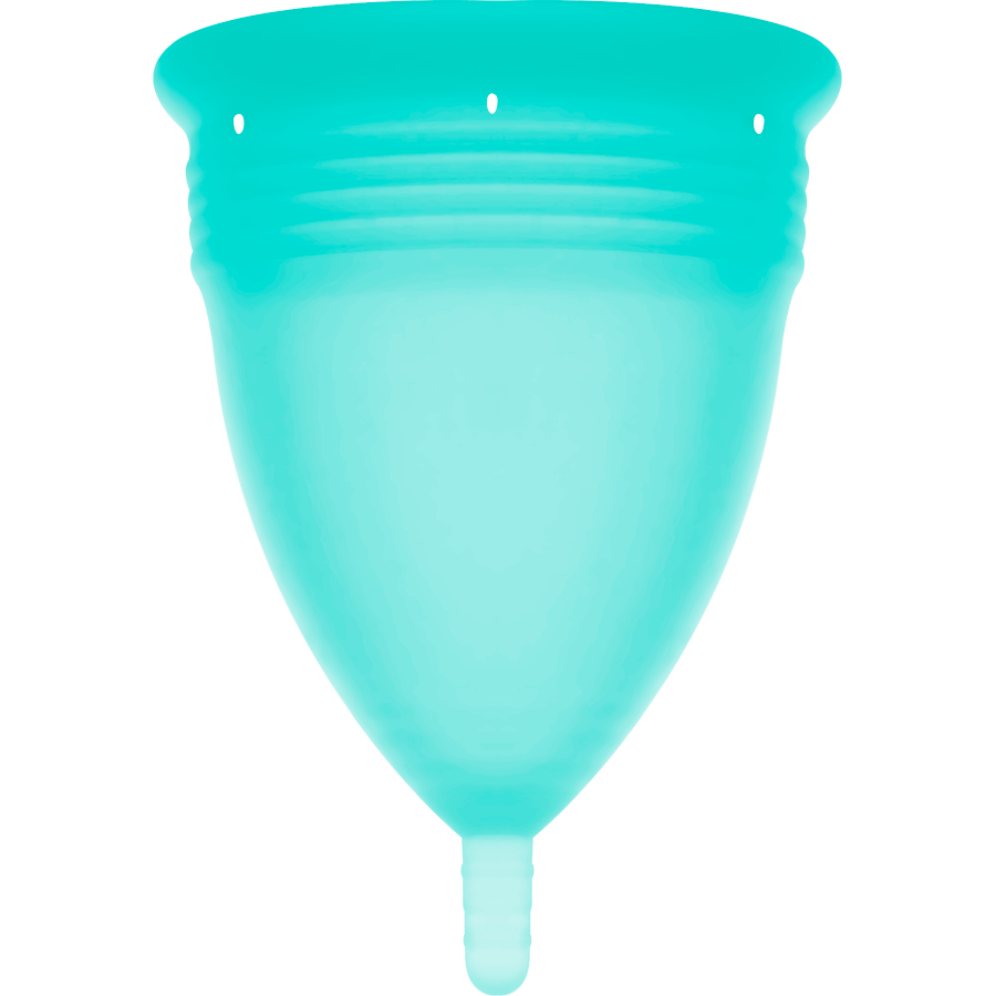 STERCUP - COPO MENSTRUAL DE SILICONE FDA AQUAMARINE - TAMANHO G