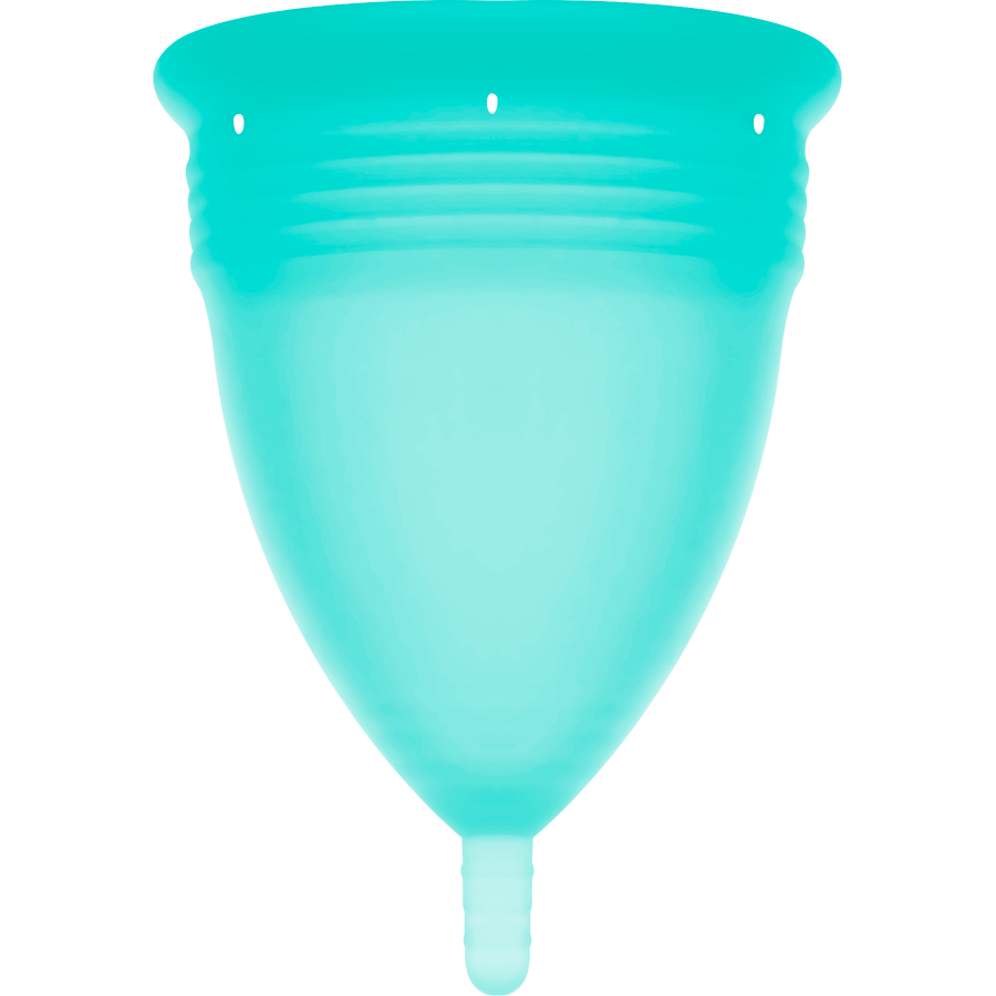 STERCUP - COPO MENSTRUAL DE SILICONE FDA AQUAMARINE - TAMANHO P
