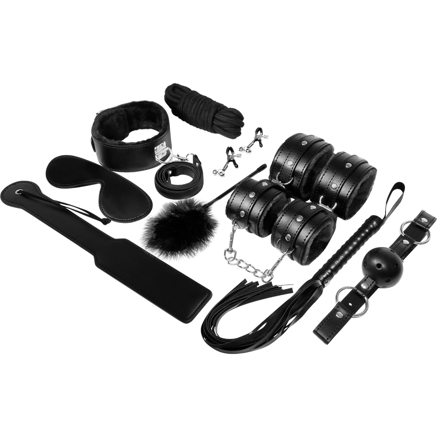 EXPERIÊNCIA - KIT BDSM FETICHE SÉRIE PRETA