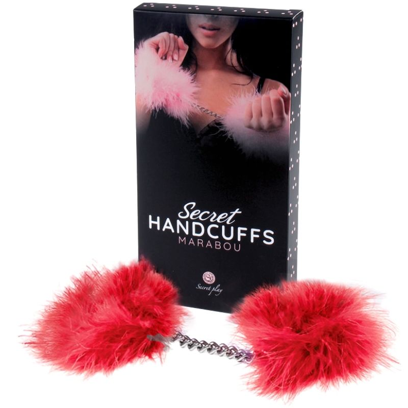 SECRETPLAY - ALGEMAS DE MARABOU VERMELHO