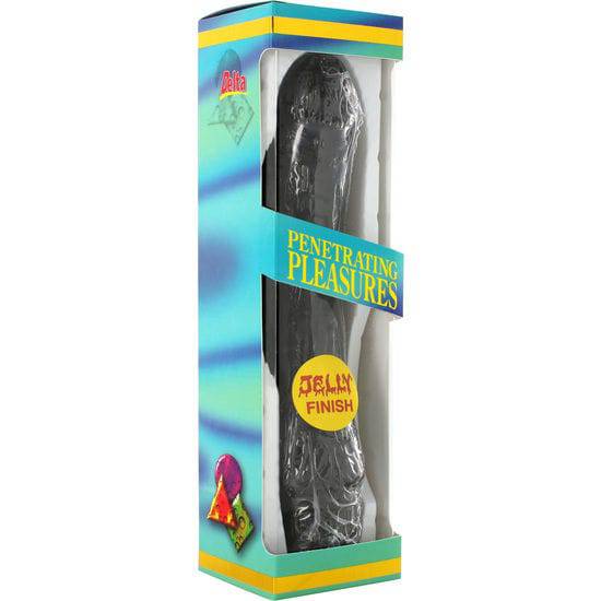 SETE CRIAÇÕES - VIBRADOR DE GELÉIA PRETA 20 CM