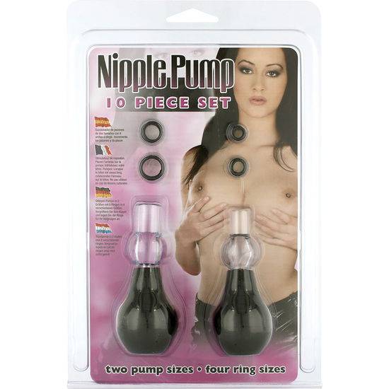SEVEN CREATIONS - KIT DE SUCÇÃO DE MAMILOS COM 10 PEÇAS