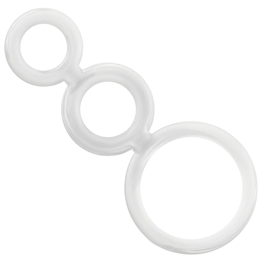 ADDICTED TOYS - CONJUNTO DE ANÉIS PARA PÊNIS TRANSPARENTE