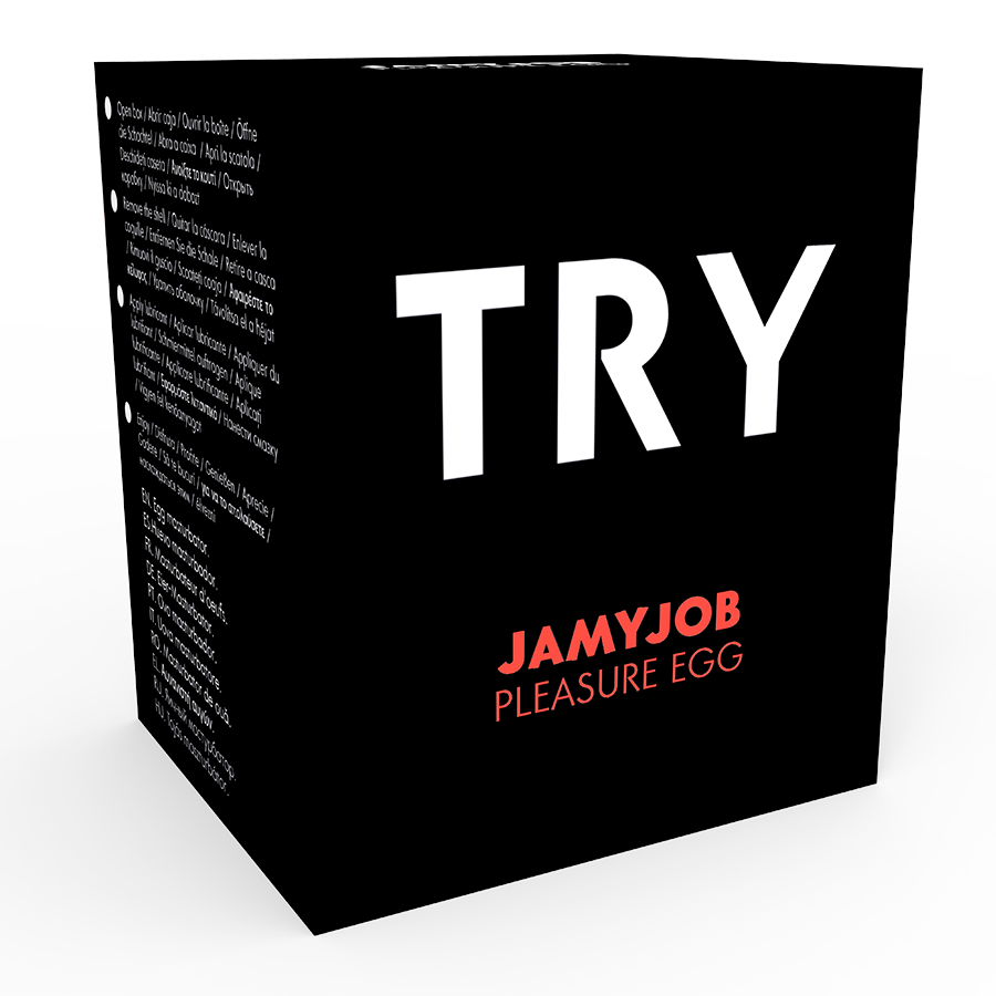 JAMYJOB - HUEVO MASTURBADOR VERSIÓN NEGRA DISCRETO