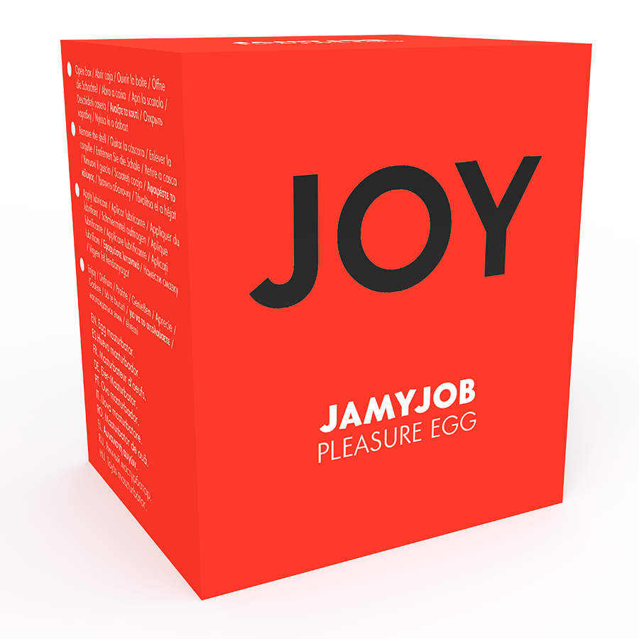 JAMYJOB - HUEVO MASTURBADOR VERSIÓN ROJA DISCRETO