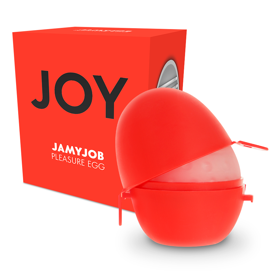 JAMYJOB - HUEVO MASTURBADOR VERSIÓN ROJA DISCRETO
