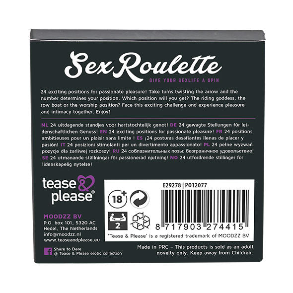 BROMA Y COMPLACE - KAMASUTRA DE LA RULETA SEXUAL