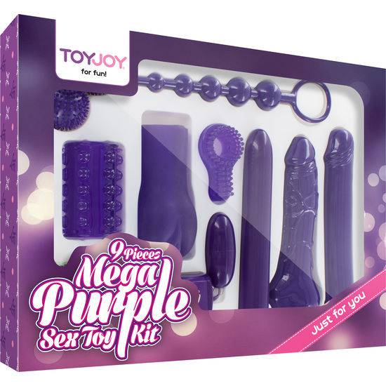 TOYJOY - KIT DE BRINQUEDOS SEXUAIS MEGA ROXO SÓ PARA VOCÊ