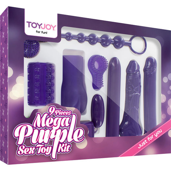 TOYJOY - KIT DE BRINQUEDOS SEXUAIS MEGA ROXO SÓ PARA VOCÊ