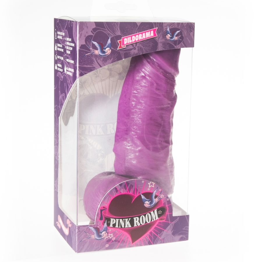 QUARTO ROSA - DAYAN DILDO REALISTA ROXO 17 CM