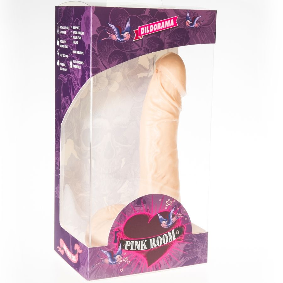 QUARTO ROSA - DILDO REALÍSTICO EBAN CARNE 19 CM
