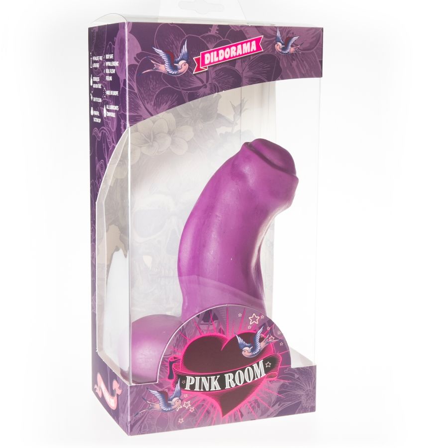 QUARTO ROSA - DILDO REALISTA NESTOR ROXO 16,5 CM
